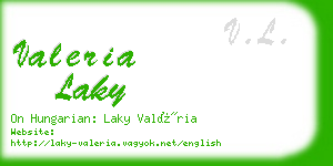 valeria laky business card